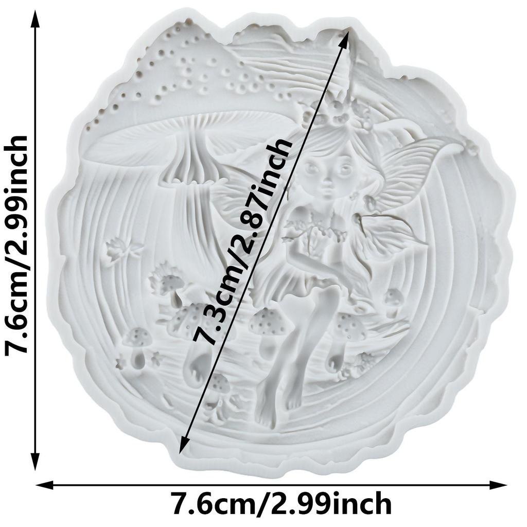 Flower Fairy Silicone Mold Butterfly Fairy Fondant Molds Cake Decorating Tools Cupcake Topper Candy Sugar Craft Gum Paste Polymer Clay