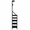 Clothing Rack with Shoe Shelf Black 90 X 34 X 184 Cm