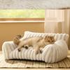 Kennel cat nest universal in all seasons removable and washable grid wavy warm cat sofa pet cat bed