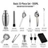 Set de Shaker pentru Cocktailuri din Oțel Inoxidabil ZISIZ