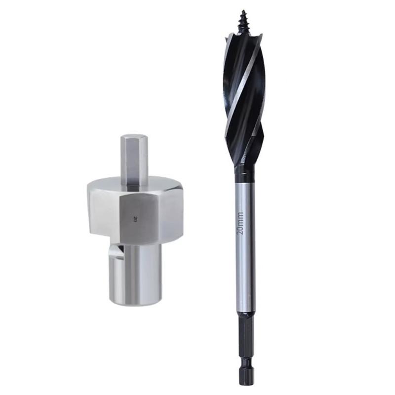 Benches Dog Hole Chamfer Reamer Tool Stainless Steel Dog Hole Chamfer Reamer for 19mm/20mm Dog Holes Polishing Finish