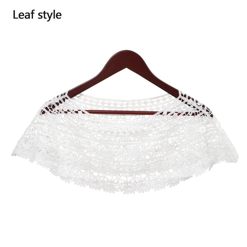 Female Empty Lace Smock Shrug Poncho Crochet Knit Cape Shawl