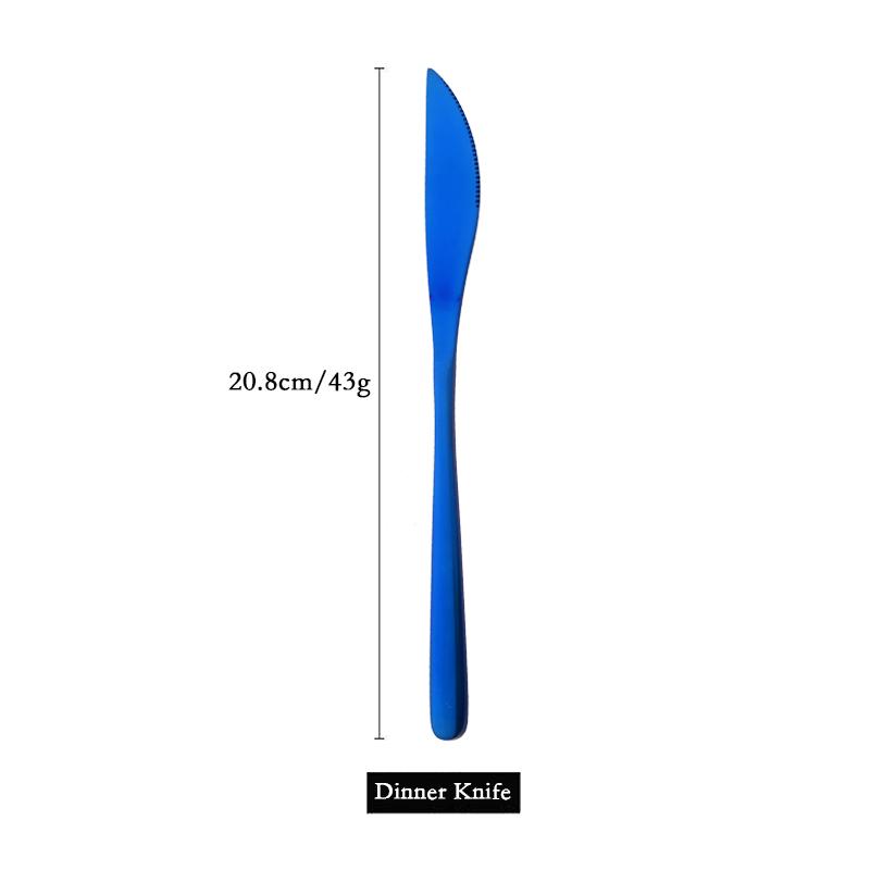 304 Stainless Steel Dinner Knife Cutlery Set 1Pcs Sharp Steak Knife Western Gold Knife Restaurant Table Knife Dinnerware Set