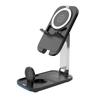 P16 3 in 1 Magnetic Wireless Charging Stand Foldable 15W Fast Charger for Phone/Smart Watch/Earbuds