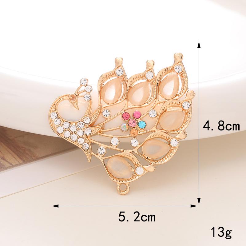 Colorful Peacock and Flamingo Jewelry: Crystal Flowers & Small Bird Shoe Charms