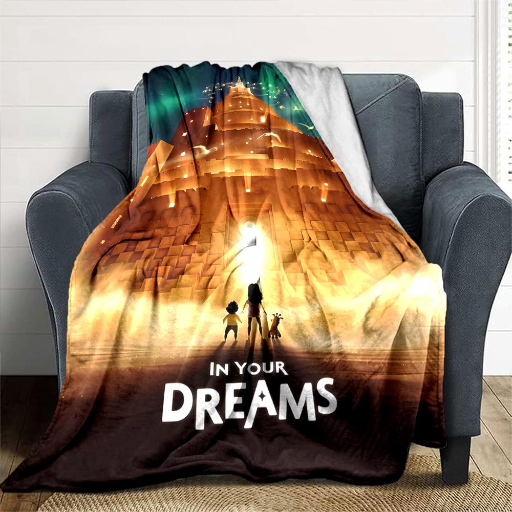 1pc Blanket - movie In Your Dreams Print Design,Lightweight Blanket for Sofa,Bed- Soft &Warm,Gift for All Seasons
