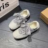Maillard platform ballet training shoes women's shoes summer new retro color matching soft-soled Forrest Gump shoes racing shoes