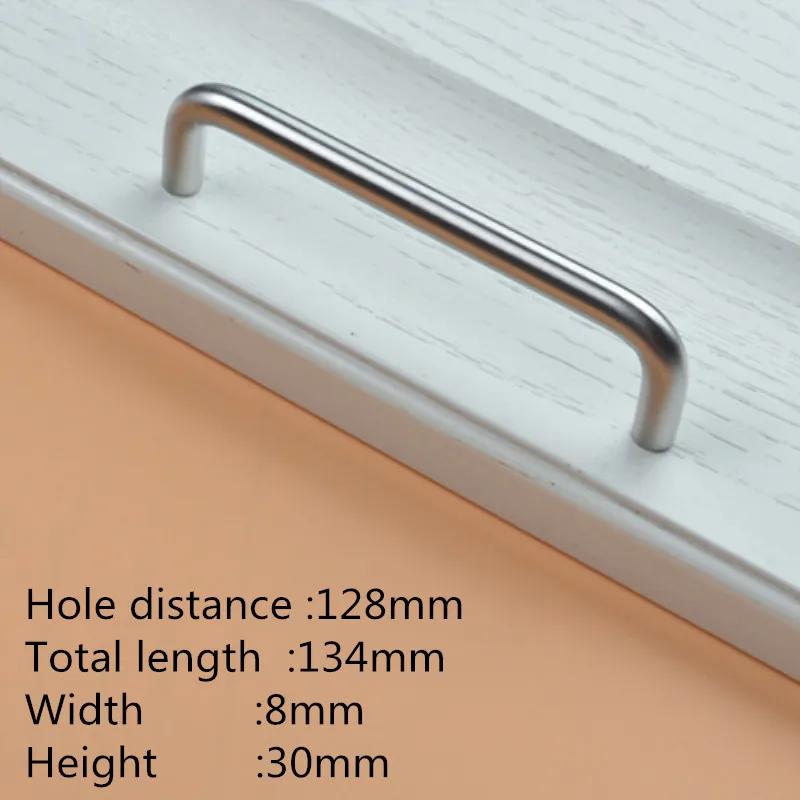 2 Stück Edelstahl U-Form Türgriffe Kommodenknöpfe Küchenschrankknöpfe und -griffe für Möbelbeschläge Durchmesser 8 mm