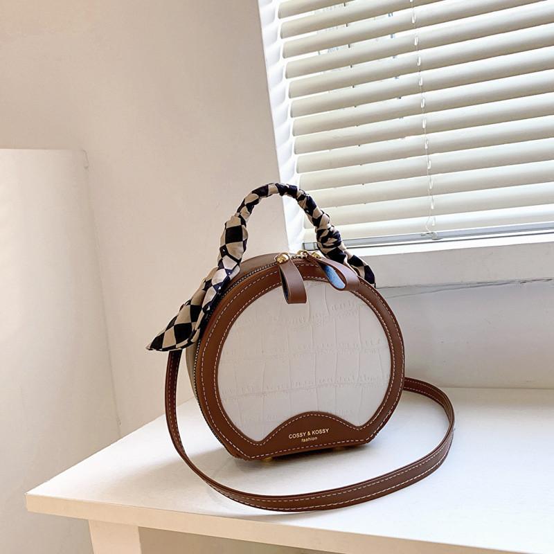Fashionable Small Handbag For Women Unique Design Trendy Round Crossbody Bag