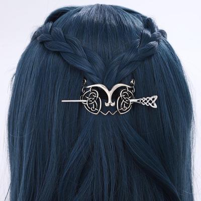 Vintage Viking Celtic Knot Hair Clip & Sweater Pendant - Norwegian Style Party Accessories