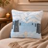 Creative animal art paintings Cushion Cover Anti-dustmite Pillowcase Invisible zipper silky short plush Sofa cushion cover