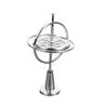 Silver Rotating Compact and Portable Ideal for Adult Education and Child Anxiety Relief Gyroscope, Design, (Silver)