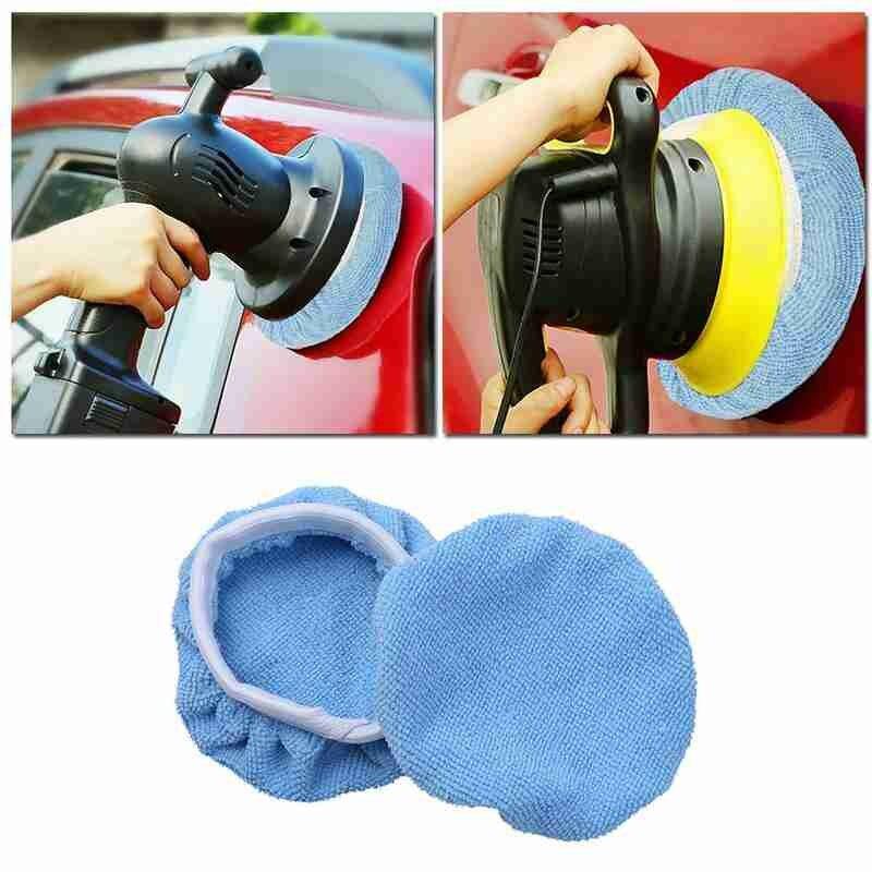 Buy 5pcs Car Waxing Polishing Pad Microfiber Auto Polishing Machine