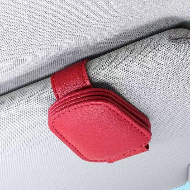 

Универсальный зажим для солнцезащитного козырька автомобиля: Универсальный держатель для солнцезащитных очков, карт и билетов. Прочный и компактный.