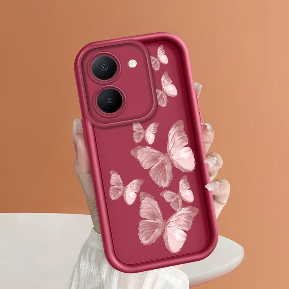 Soft Silicone Square Ladders Cartoon Pattern Full Cover Camera Protection Shockproof Case for iPhone Infinix Tecno Vivo