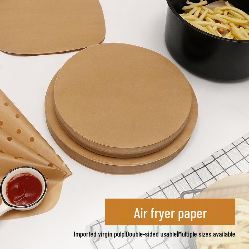 In Stock Natural Color Air Fryer Liner, Food Grade Disposable Baking Paper