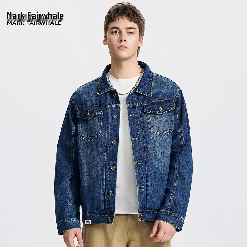 

Mark Fairwhale Men s Versatile Denim Jacket 5XL