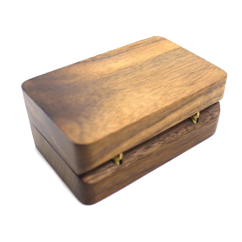 Wood Magnetic Jewelry Gift Box Designs For Travel And Home Use Featuring Secure Closure And Natural Finish
