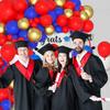 Guirlande de ballons Thème Rouge Bleu Kit d'arche à ballons Rouge Bleu Royal Or Décoration de Fête de Remise de Diplôme Mariage Anniversaire Retraite