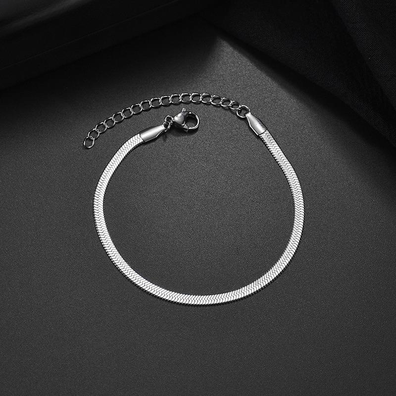 

Hip-hop Retro Stainless Steel Blade Chain Bracelets for Men Women Minimalism Trend Versatile Non-fading Jewelry Accessories Gift