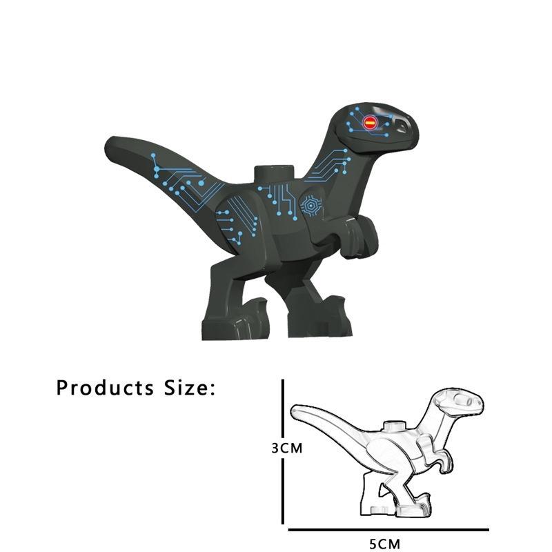 5 Barev 5CM Dětský Dinosaurus Stavební Kostky Hračky Kostky Figurky Hračky Děti Narozeniny Vánoční Dárek