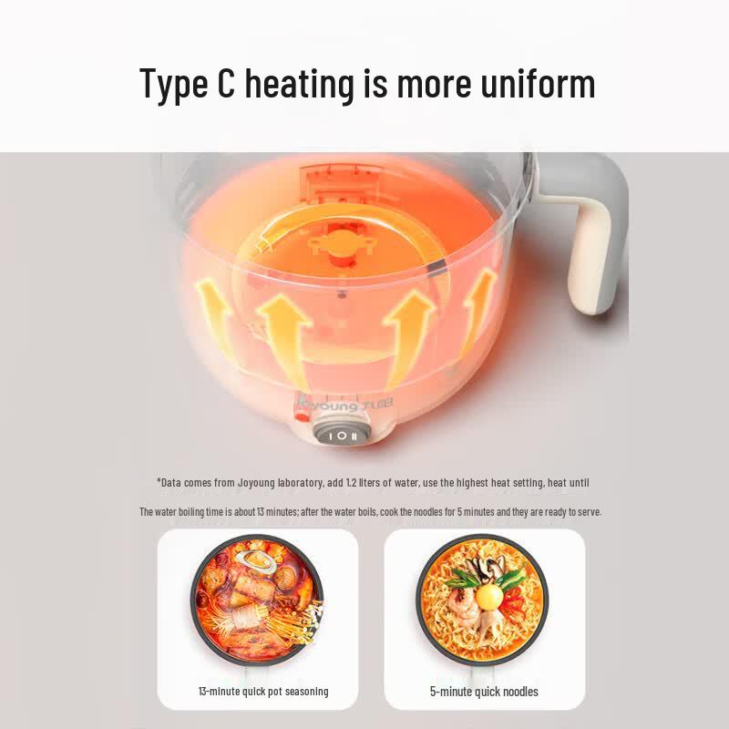 Joyoung 1.5L Multi-Function Electric Hot Pot Steamer CN Plug (adapter Included)
