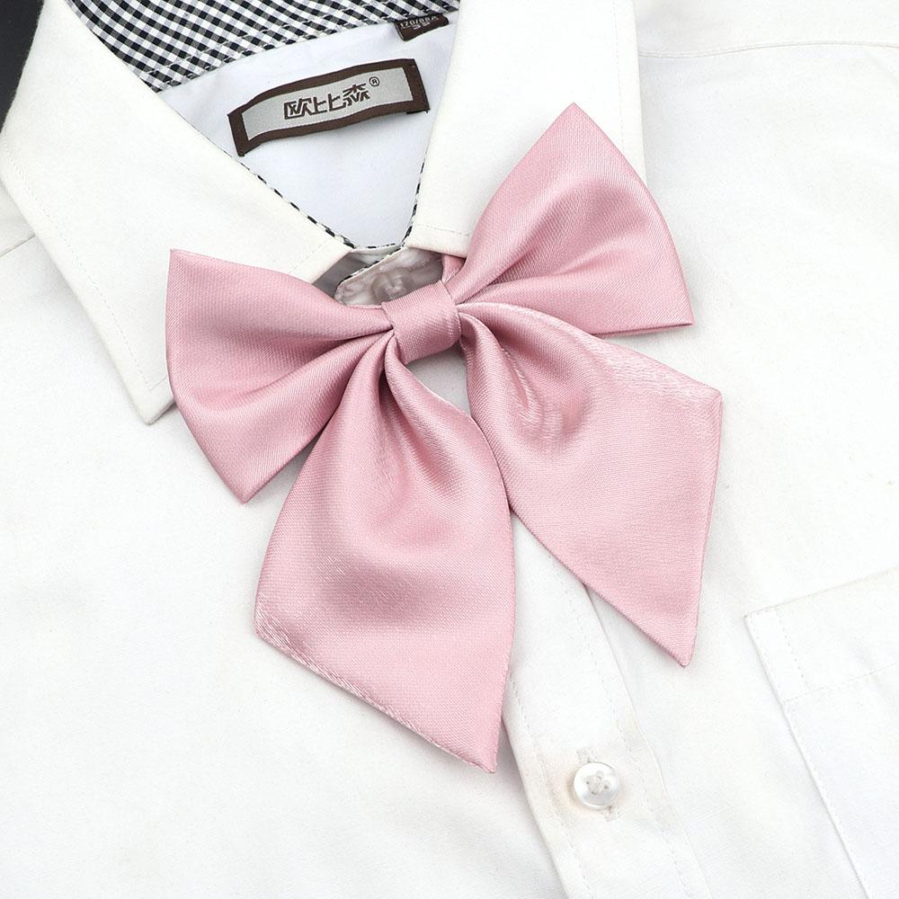 Perfect Match Colorful Women‘S Shirts Bowtie Ladies Girl School Wedding Party Bowknot Pink Bule Black Classic Butterfly Knot Suits Accessories