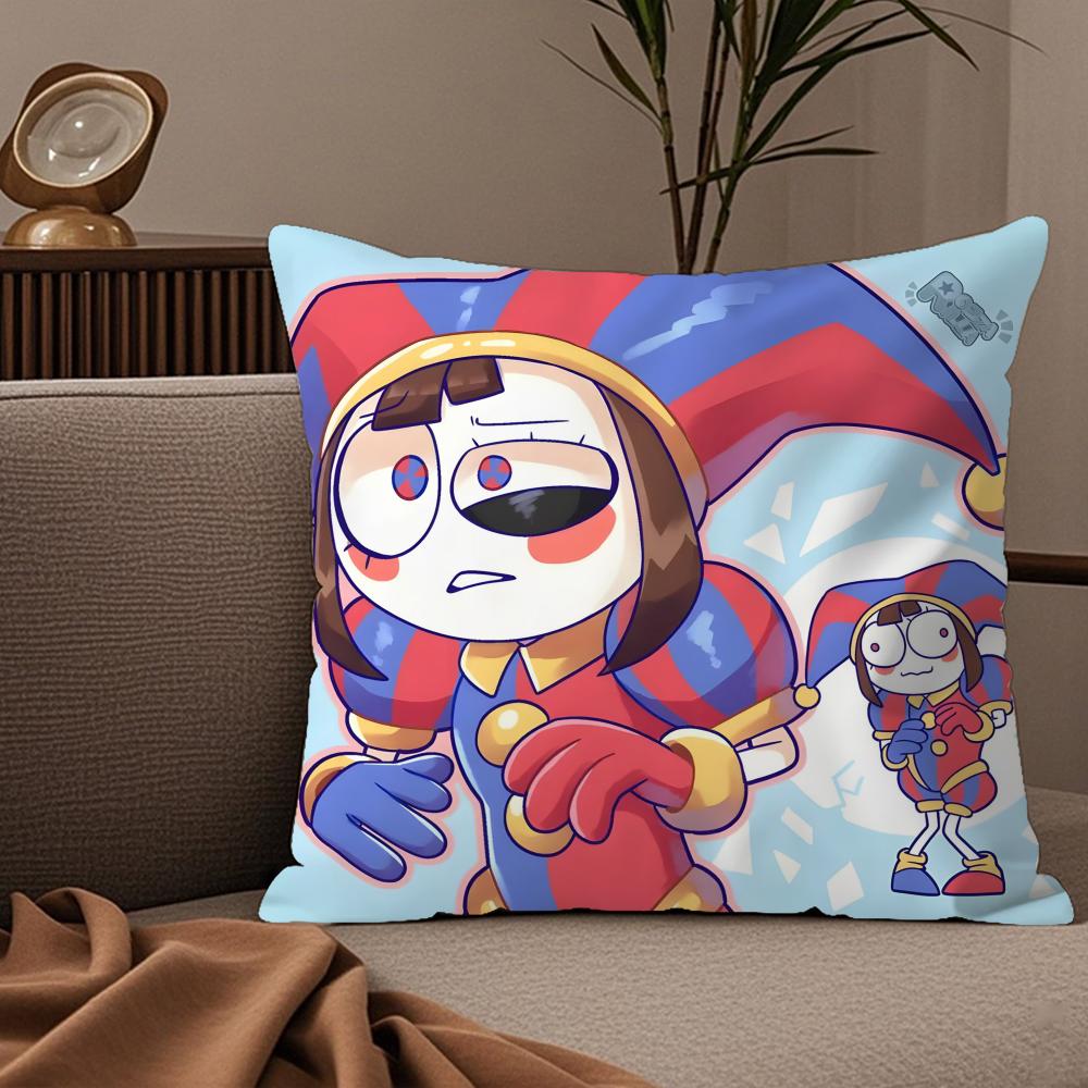 T-The A-Amazing D-Digital C-Circus Pillow Case Silky Elegant Comfort Sofa Bed Invisible Zipper