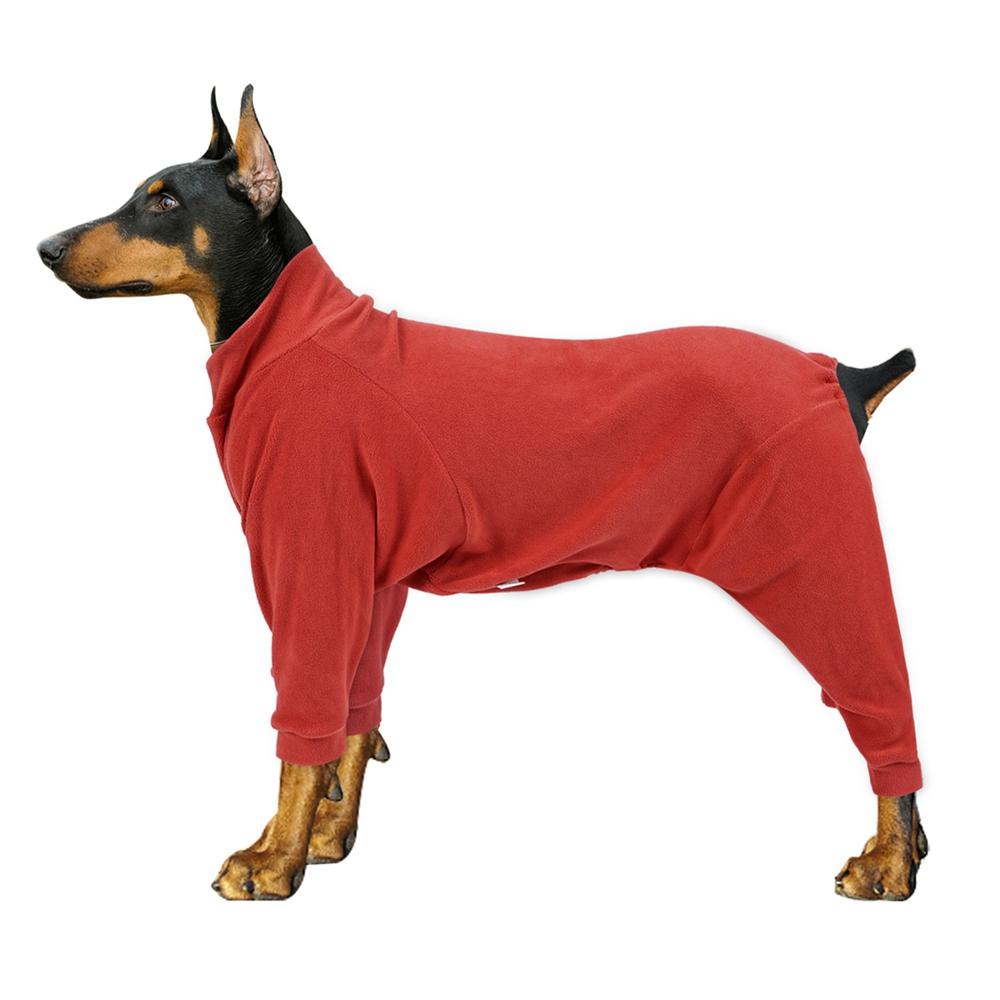 Kış Sıcak Köpek Pijamaları Orta Büyük Köpekler İçin Giysiler Köpek Pijamaları Elastiklik Evcil Hayvan Tulumu Labrador Kostümü Doberman Mont