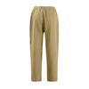 Women's Fashion Cotton-Linen Blend Loose-Fit High-Waisted Casual -Color Straight-Leg Pants