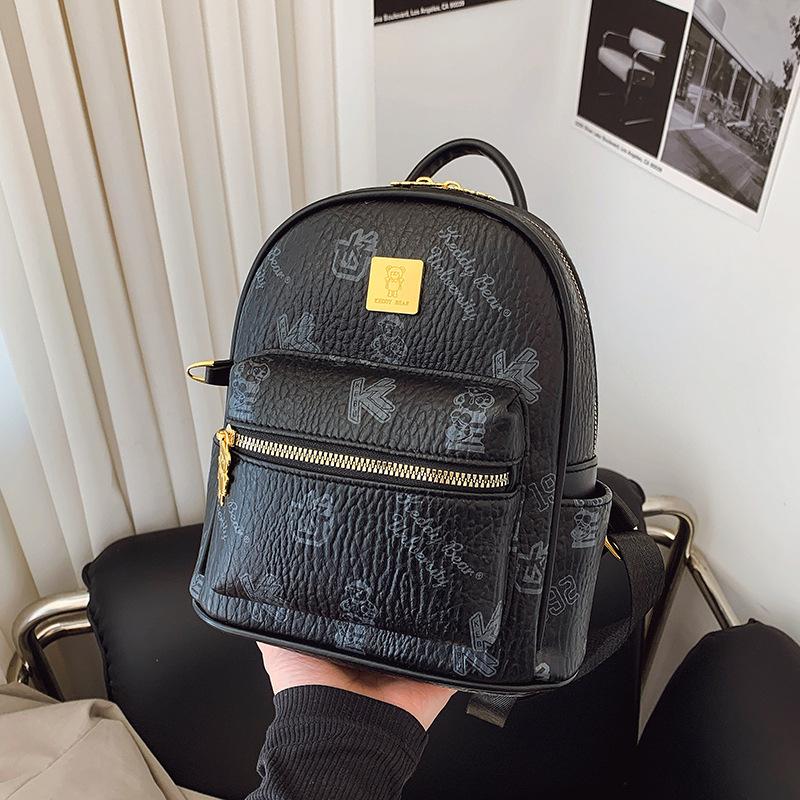 Retro Small Bag Women's Casual Fashion Niche Design Backpack Casual Lightweight Travel Small Backpack
