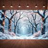 Winter Event Banner Design Winter Lights Banner Holiday Decoration Winter Theme For Photo Backdrop Holiday Decoration Indoor