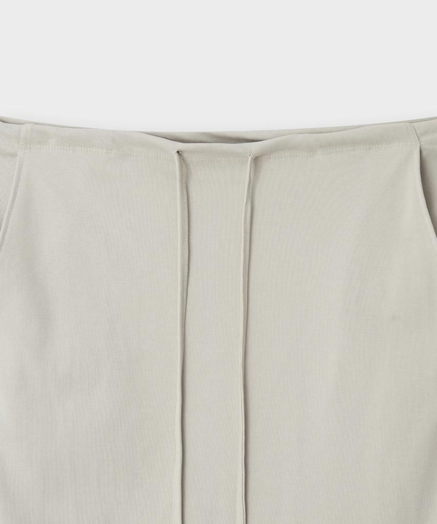 Deolil Bake Long Skirt_Beige