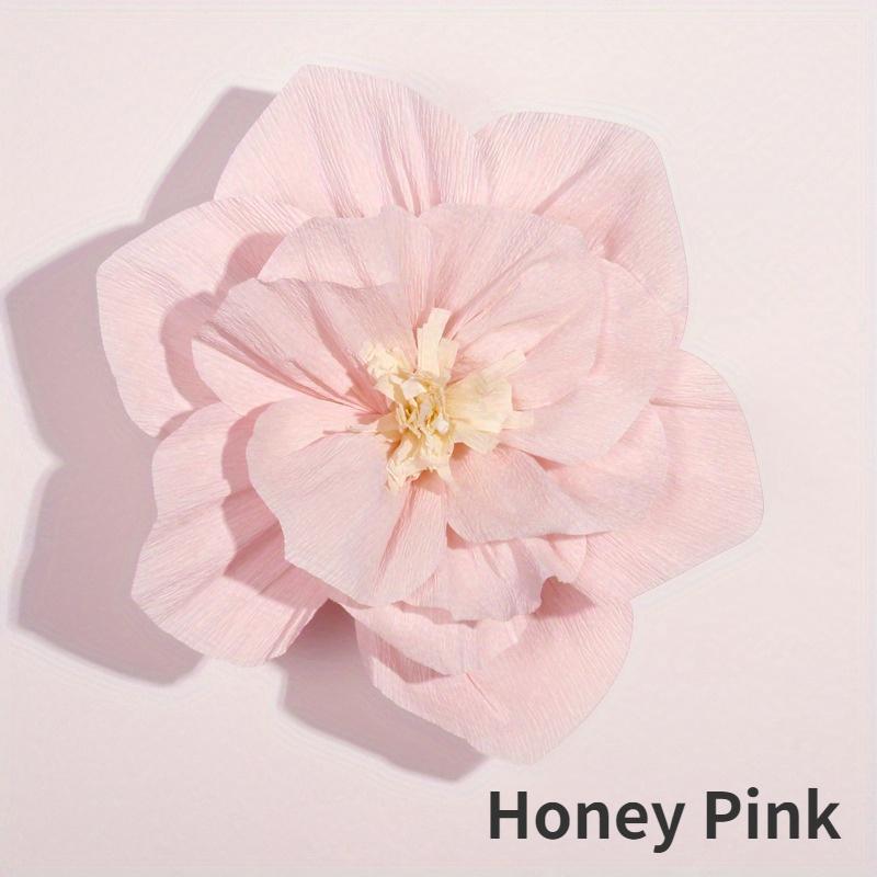 

30см 3штСвадебные принадлежности Украшение свадебной комнаты Морщины 3D Бумажные цветы Свадебная комната Гостиная Фон Украшение стены Имитация цветка Honey Pink-3pcs