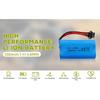 2PCS 7.4V 1200mAh Lithium Battery with SM-4P 4-Pin Plug for EC08 RC Boat RC Car Model Spare Battery