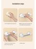 No-Drill Vacuum Suction Grab Bar for Bathroom Safety