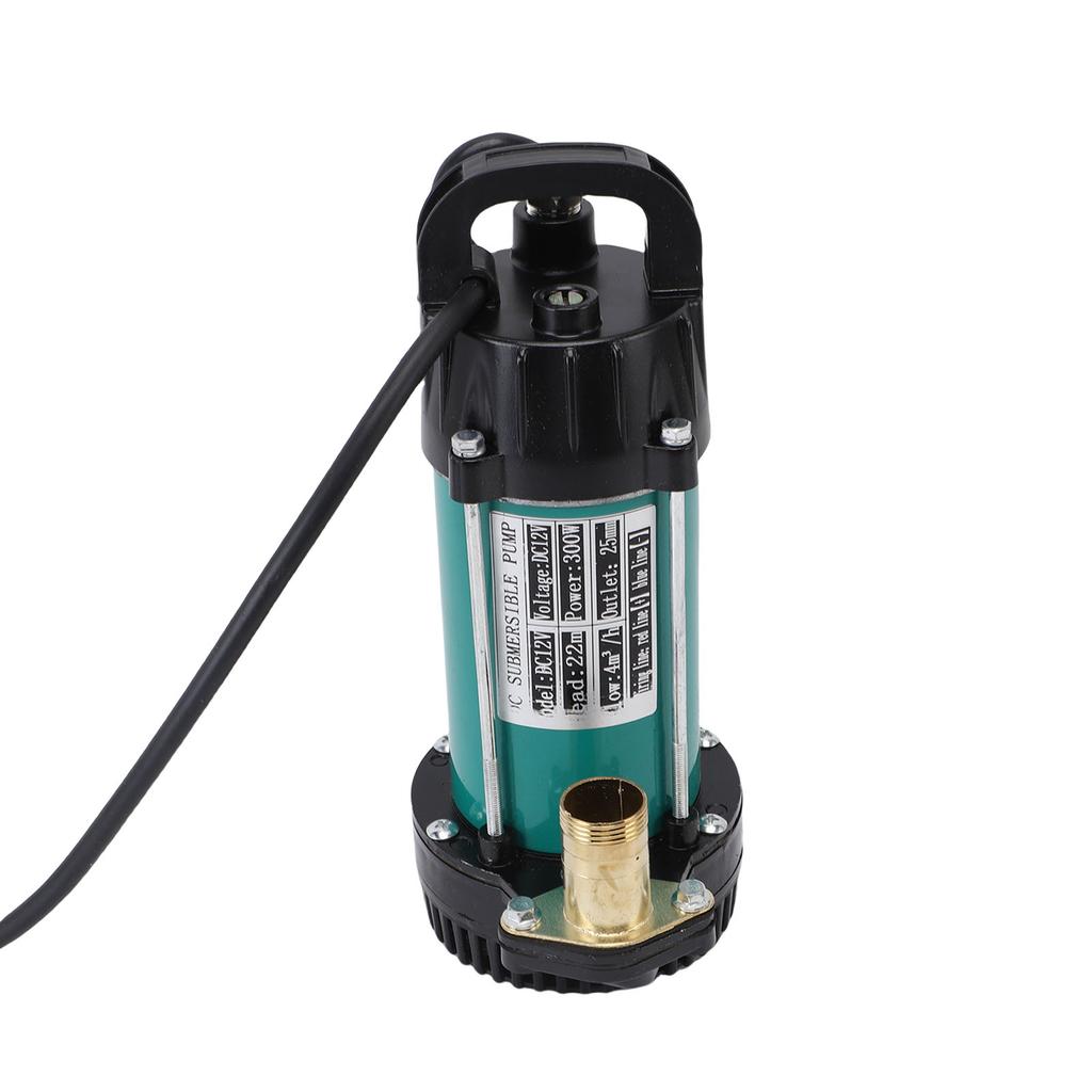 Submersible Pump Direct Current 300W Deep Well Water Pump 1in Maximum Head 72ft 18GPM 4m³ h Brushless Copper Motor with