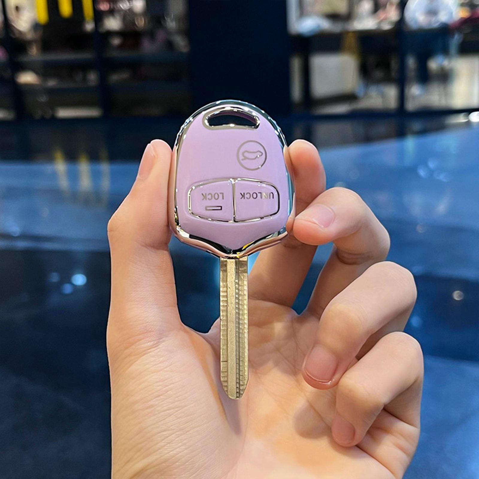 

НОВЫЙ чехол для автомобильного ключа из ТПУ, чехол-брелок для ключей Mitsubishi Evolution Lancer EX Grandis Outlander Triton Pajero ASX фиолетовый