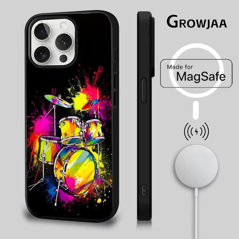 

Drum Drummer Phone Case For iPhone 16e,16,15,14,13,12,11,Plus,Pro,Max,Mini Magsafe Magnetic Wireless Charging iPhone13mini