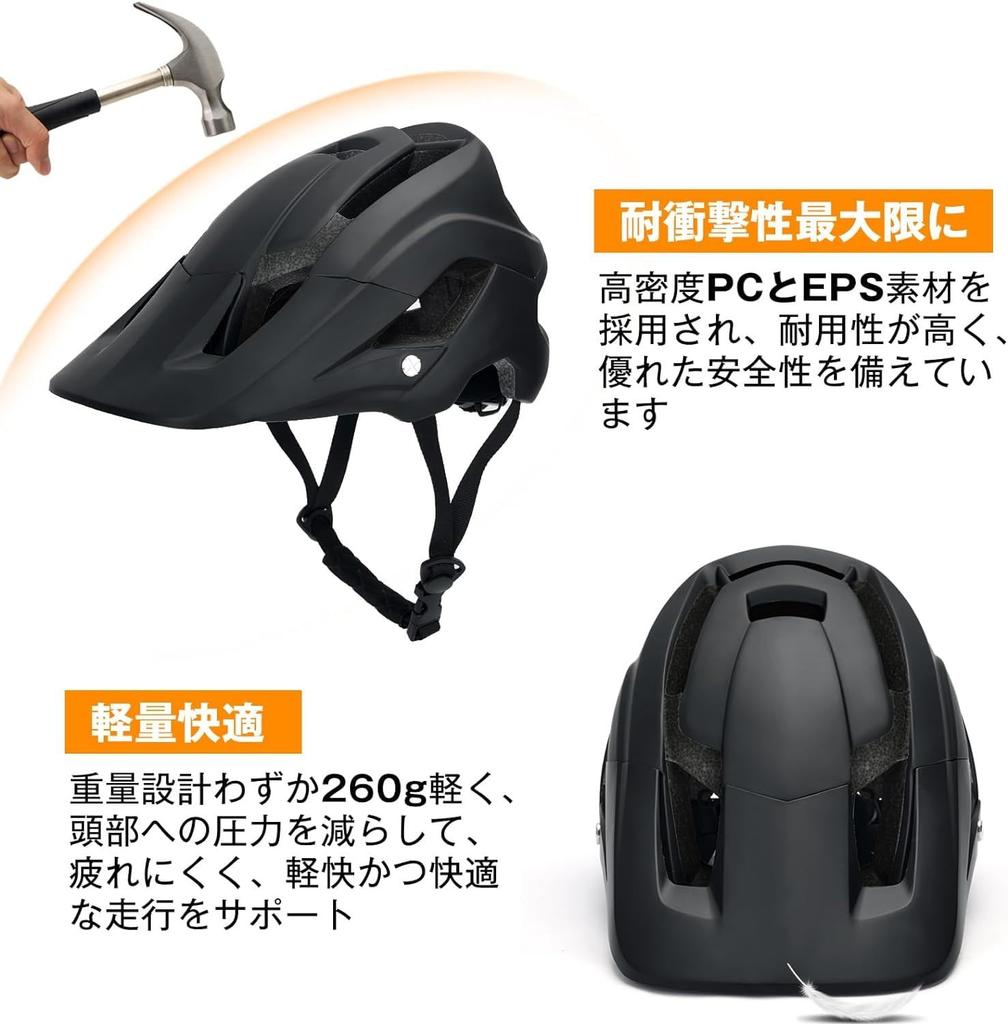 Bicycle Helmet Ultra Streamlined CE Standard Breathable High Rigidity Road Bike Helmet Size Adjustable Sun Visor Included [GO!GRM] [300g Light] (Gray,