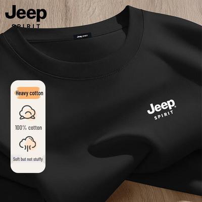 T-shirt Casual da Uomo JEEP SPIRIT in Puro Cotone a Manica Corta