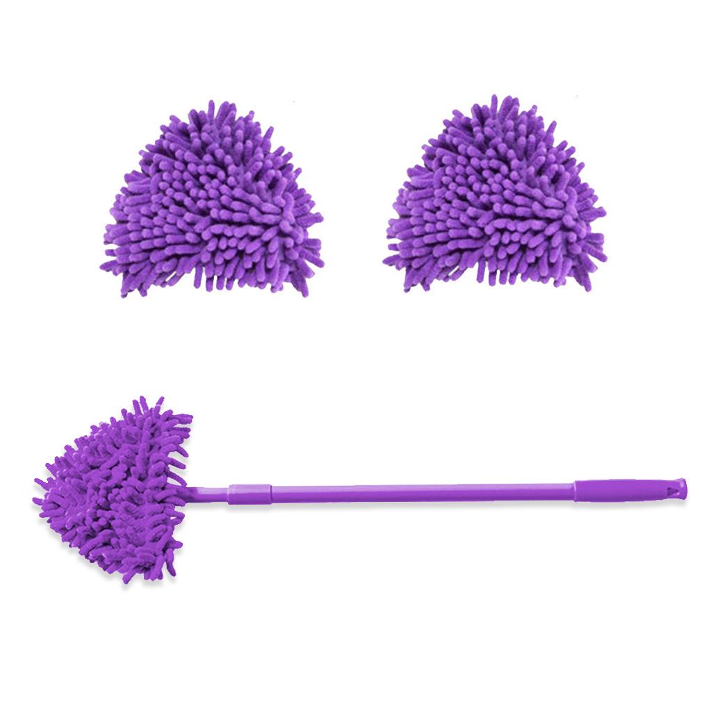 Rotating Wet Dry Concrete Floor Mop Bedroom Washroom Lavatory Detachable Telescopic Dust Remover Hotel Office Cleaning Tool