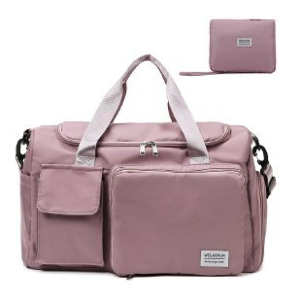 New large-capacity luggage bag foldable shoulder bag swimming fitness fashion oblique span bag dry and wet separation travel bag