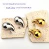 High-End Teardrop Titanium Steel Earrings: Unique and Stylish Dopamine Studs for Women