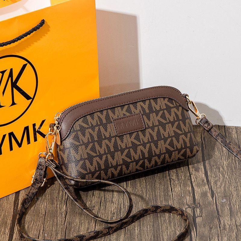 

Маленькая сумка Женская сумка 2024 Новое поступление Модная универсальная Сумка-мессенджер для мамы среднего возраста Сумка для пожилых людей для мобильного телефона, смены, продуктов M1898 Brown(M1898)