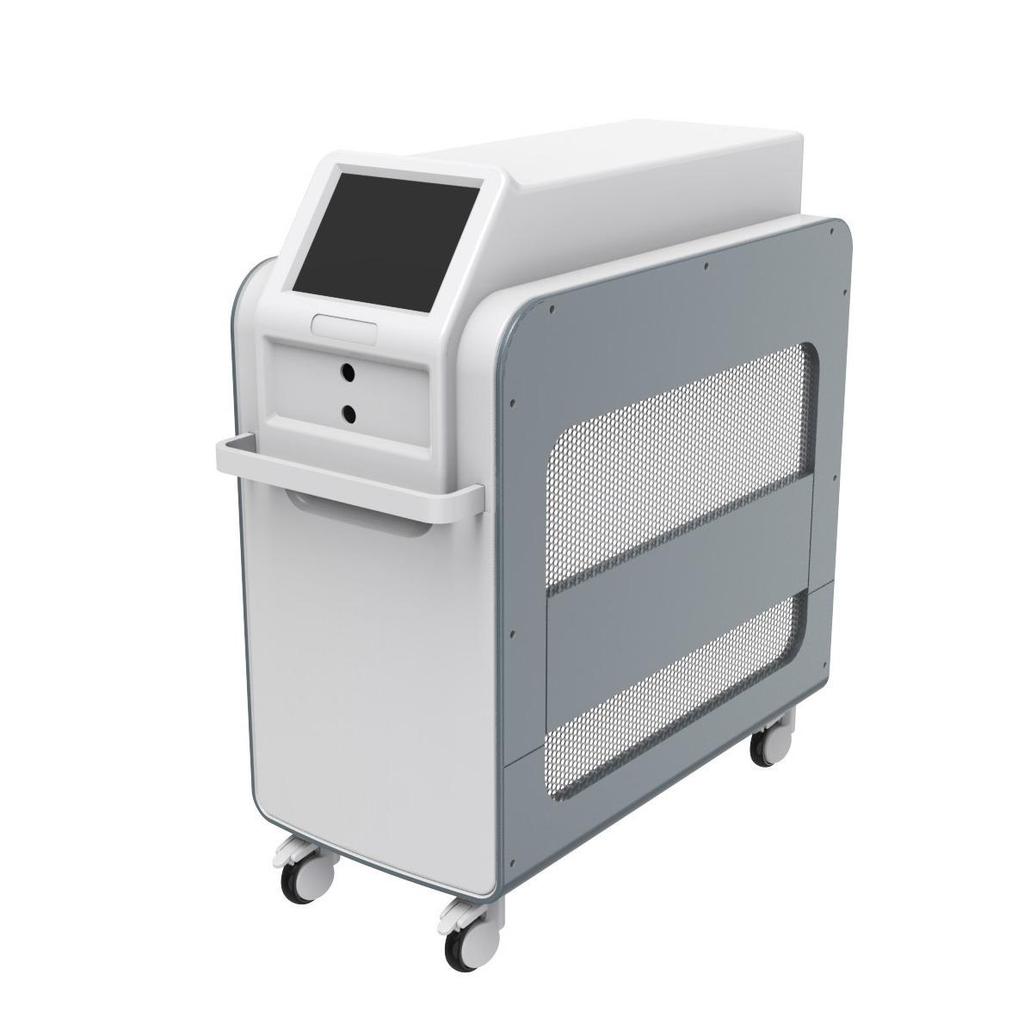 Pico Shell Beauty Instrument Chassis - Vertical Plastic Medical-Grade Enclosure