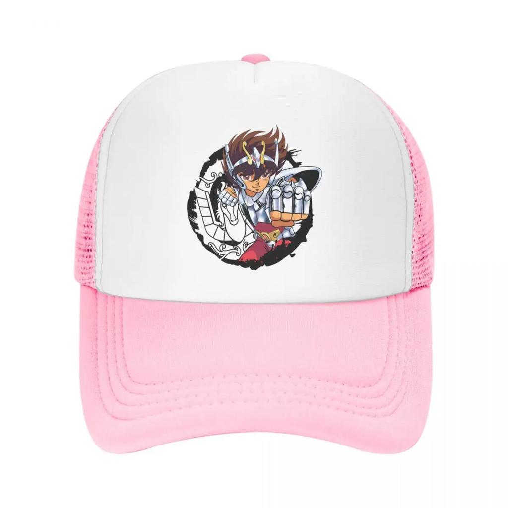 Custom Fashion Saint Seiya Pegasus Baseball Cap Unisex Adjustable Knights Of The Zodiac Trucker Hat Sports Snapback Trucker Cap