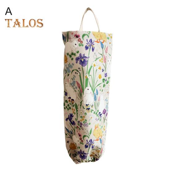 Dozator de saci de plastic Tipărire economisind spațiu lavabil Organizator convenabil pentru saci de gunoi acasă