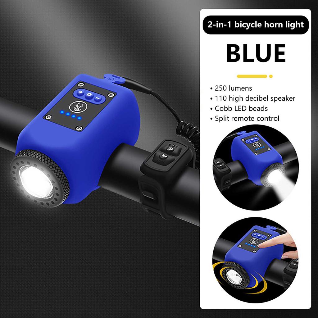 Elektronische Hupenklingel für Mountainbikes, 2024 Verbessertes Zubehör für elektrische Taschenlampen für Nachtfahrten
