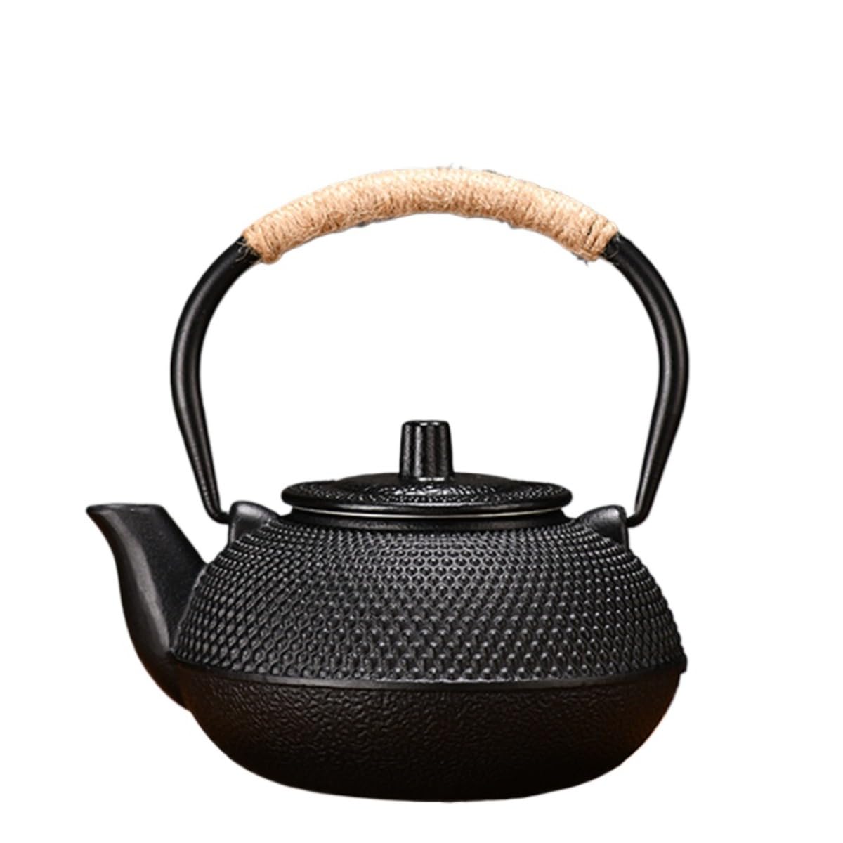 

Qfmr Железо Намбу Железо Ржавчина Индукционная плита Можно использовать на Прямой Чайная церемония Чугун Подходит для Чая и Ресторанов Чайник, Железная посуда, Неэмалированный, чёрный